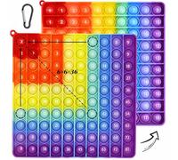 Juguetes antiestrés, Push Pop Bubble Fidget Juguetes, Multiplicación Push Bubble, Silicona Sensorial Juguete Educativo, para Aliviar Estrés y la Ansiedad Niños Adulto