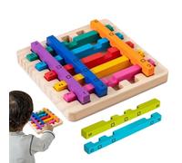 Juguetes apilables para niños pequeños - Rainbow Stock Stack Juguetes | Edad de 3 a 6 años de edad para niños de madera sensoriales Juegos educativos Stacker Actividades de aprendizaje para niñas