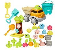 Juguetes arenosos para niños al aire libre y al exterior - Conjunto de 25 herramientas excavadoras | Juguetes playeros de - Para agua, natación, buceo, vacaciones de verano en familia, piscina exterio