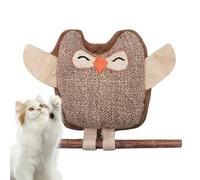 Juguetes Cat Nip, Cat Chew Toys,Juguetes para gatos interactivos con hierba gatera - Suministros interactivos de mascotas de salud oral, bola de muñecas de búho de limpieza de dientes para todas las r