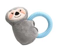 Juguetes chirriantes para perros con asa para cachorros pequeños, medianos y grandes, bonito diseño de animales de peluche que fomenta masticar y jugar.