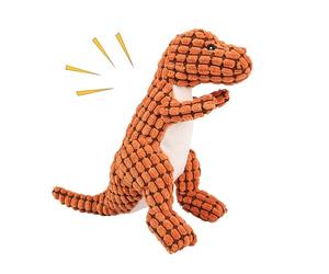 Juguetes chirriantes para perros, criatura jurásica flexible, muñeca de enriquecimiento de una sola textura para la salud, fibra sintética acolchada con colores vibrantes, suministro para cachorros