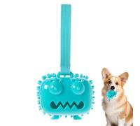 Juguetes chirriantes para perros | Juguetes de dentición para perros | Juguetes para mascotas chirriantes , figura de dentición de cachorros de ojos grandes, juguetes para gatos de interior