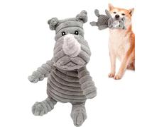 Juguetes chirriantes para Perros, Juguetes para Perros rinocerontes | Juguetes para Cachorros de Peluche Rhino - Juguetes interactivos Lindos y Resistentes a Las picaduras para Cachorros de