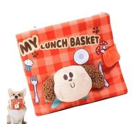 Juguetes chirriantes para perros - Libro de masticación interactivo - Juguetes interactivos indestructibles para mascotas para jugar en interiores, masticar, entretenidos