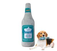 Juguetes chirriantes para Perros | Lindos Juguetes Forma De Botella De Vino - Juguetes De Peluche Masticable,para Masticar Solicitar Estimulación Actividad Mental Y Física