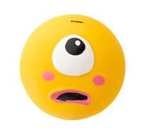 Juguetes chirriantes para perros - Pelotas planas chirriantes con expresión divertida, pelota duradera resistente a masticar, ejercicio al aire libre y accesorio de búsqueda | Divertida pelota de