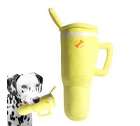 Juguetes chirriantes para perros, taza de agua de felpa para cachorros, ejercitador de masticación de mascotas, para razas pequeñas, medianas y grandes, masticador agresivo, estimulación mental