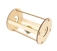 Juguetes científicos de madera: rodillo de juguete de construcción de madera ecológico, kit de exploración divertido para niños, juguete de escritorio con dispositivo de movimiento para niños,