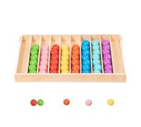 Juguetes clasificados de colores para niños pequeños | bolas juego de reconocimiento de colores, juguete educativo de madera, juguete de madera para promover la inteligencia, para niñas, aulas, clases