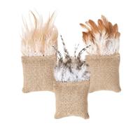 Juguetes Con Catnip Para Gatos 3 Piezas Natural Con Cascabel Y Caña | Juguetes De Enriquecimiento Felino Rellenos Con Catnip Para Enriquecimiento Ejercicio Gatito Pequeño Mediano