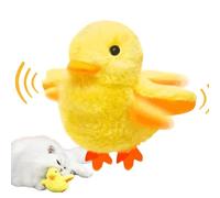 Juguetes Con Hierba Gatera Para Gatos Con Diseño De Pato, Juguetes Con Hierba Gatera Con Sonido Activado Al Tacto, Juguete Con Hierba Gatera Recargable, Juguetes De Peluche Resistentes Para Gatos