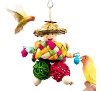 Juguetes de | Accesorio de molienda de pico | Juguetes de masticación para pájaros para loros grises africanos, matentes, cacatúas, jaula de tamaño pequeño a mediano