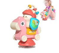 Juguetes de actividad de la silla alta, juguetes de silla alta con tazas de succión - Toy de bandeja de desarrollo de dibujos animados con taza de succión - Interactive Baby Tie Dentitud Chew Table