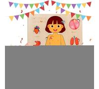 Juguetes de Anatomía para - Piezas del Cuerpo de Madera Educativas,Juegos de Viaje Educativos para el Aprendizaje de los Adolescentes