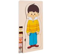 Juguetes de anatomía para, Puzzle de las Partes del Cuerpo - Puzzle del Cuerpo Humano para Los 3-5 - Aprender Juegos creativos realistas realistas para estudio judicial Científico de la Clase de