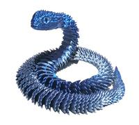 Juguetes de animales impresos en 3D, juego de serpientes impresos en 3D, modelo de serpiente, decoración de estatua de serpiente, juguete de serpiente móvil, juguete inquieto para autismo/TDAH (45,