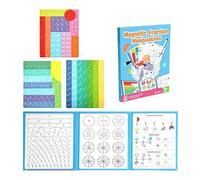 Juguetes de aprendizaje de fracturas magnéticas - Interactivo Matemáticas Manipuladoras Fracciones/Números | Herramienta de Educación Multifuncional Primaria | Ideal Estudiantes de Primaria Niños