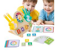 Juguetes de aprendizaje de matemáticas infantil | Reloj educativo de aprendizaje matemático para jóvenes,Material portátil de educación preescolar para 3 a 8 años