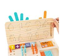 Juguetes de aprendizaje preescolar: desarrollo de habilidades para niños pequeños, juegos sensoriales de motricidad fina, juego de construcción educativo | Diseño de madera duradero y ecológico,