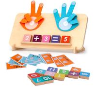Juguetes de aprendizaje preescolar para niños pequeños de más de 3 años, bloques educativos para conteo de números para niños, suministros de educación en el hogar para manipuladores de matemáticas