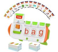 Juguetes de aprendizaje sonoro, máquina bilingüe para la educación temprana - Tarjetas flash bilingüe,Juguete interactivo educativo Pocket Speech Buddy con 162 tarjetas para niños para escuela mate