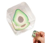 Juguetes de apretar para niños | Cubito de Hielo con Fruta Dentro, Regalo | Juguetes Antiéstrés | para Universidad, Residencia, Aula, Colegio, Hogar, Viajes, Viaje por Carretera, Vacaciones
