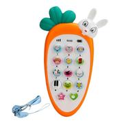 Juguetes De Babyphone, Lindos Juguetes Para Teléfonos Celulares De Zanahorias Con Luz Respiratoria, Diferentes Niños De Ruidos De Música Y Aprenden, Teléfono Falso Para Bebés Y Niños Pequeños, Parto E