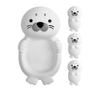 Juguetes De Bañera Foca,Forma de Foca de Goma Flotantes Seguros y Entretenidos | Juguetes Flotantes para Agua Y Piscina,para Niños Baño Interior Lavado Lavabo Hogar Y Casa Dentro del Agua