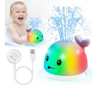 Juguetes de baño actualizados en 2025, Juguetes de baño para bebés Recargables, rociadores de Agua de 6 - 12 Meses 12 - 18 Meses, Juguetes de bañera de Ballena de Chorro de Agua para de niños y niñas