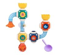 Juguetes de baño de bebé - Tubos de agua juguetones para el baño, niños niñas 3 años y más guardería piscina al aire libre