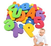 Juguetes de baño de Espuma: 36pc Carta de Espuma Flotante y Bloques de números, Juego de de Aprendizaje de Tiempo de baño | Manual Soft Eva Foam Piezas educativas de Juego, ayudas de apre