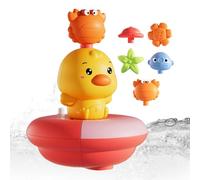 Juguetes de baño de goma de pato | Sprinklers Water Bath Toys | Rociador eléctrico para niños pequeños | Splash Fun Interactive Water Toys para bebés Niñas y niños -