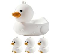 Juguetes De Baño Flotantes con Forma De Ganso | 4 Piezas De Ganso Suave Flotante | Juguetes para Bañera Infantil | Baño Piscina Juegos Agua Verano Diversión Regalo Cumpleaños Niños