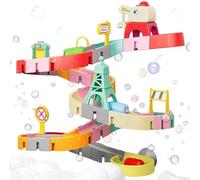 Juguetes de baño Juego de construcción de vías de Pared Juguetes de baño para niños con Ventosa Divertido Kit de Bricolaje cumpleaños para niños y niñas de 4 a 8 años