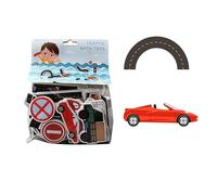Juguetes de Baño para bebé, Rompecabezas de Agua Educativo DIY de Espuma para Aprendizaje Temprano, Niños y Niñas (Pista de Coches)