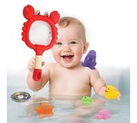 Juguetes de Baño para Bebés - Juguetes Animales de Cangrejo Set de 7 Juguetes Infantiles para Baño y Piscina, con Funciones de Aspersión de Agua, Ideal para Desarrollar la Coordinación Mano-Ojo