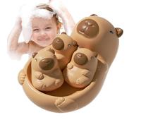 Juguetes de Baño para,Capybara Doudou para Bebé - Juego Sensorial de Despertar Acuático Interactivo para Niños y Niñas