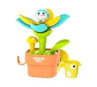 Juguetes De Baño Para Niños: Juego De Riego De Flores, Juguete De Baño Con Taza De Riego, Unidad De Juego Montada En La Pared | Actividad Interactiva Del Sistemas De Flujo De Agua, Métodos De Aprendiz