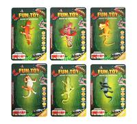 Juguetes de baño que cambian de color, 6 piezas de juguete de lagarto para mesa de juegos de agua, recompensa de cumpleaños infantil para niñas a partir de 3 años, centro de aprendizaje en