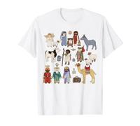 Juguetes de Belén Camiseta gráfica económica, Hombre, Blanco, L