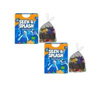 Juguetes de buceo para niños con 64 piedras preciosas y 35 tarjetas impermeables, juego de búsqueda submarino con anillos de buceo y bolsa de malla, juguete de piscina de verano para interior y
