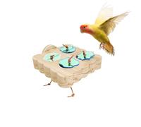 Juguetes De Búsqueda De Pájaros, Rompecabezas De Periquitos,Toy De Masticación De Entrenamiento De Forraje De Madera - Accesorios De Jaula, Juguete De Enriquecimiento para Periquito, Cacatúa, Loros