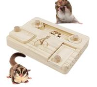 Juguetes de búsqueda para ratones, dispensador de golosinas de conejo de madera, juguete de búsqueda de enriquecimiento, accesorios para mascotas para ratones, chinchilla, erizos