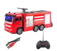 Juguetes de camión de bomberos para paquetes de vehículos de mini-fuego, camiones resistentes para empujar y moverse | Coche de emergencia Set de despertar temprano, regalo creativo P
