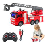 Juguetes de camión de bomberos para paquetes de vehículos de mini-fuego, camiones resistentes para empujar y moverse | Coche de emergencia Set de despertar temprano, regalo creativo P