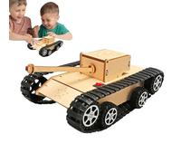 Juguetes De Camión Tanque - Modelo De Rastreadores Eléctricos, Kit De Ensamblaje Manual | Juguete Educativo De Vehículos Pequeños, Herramienta De Aprendizaje De Ciencias STEM, Actividad De Construcció