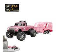 Juguetes de camiones controlados remotos, camiones controlados a distancia para automóviles eléctricos jóvenes y pequeños, conductores de carreras de automóviles interiores recargables, juguetes elect