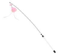 Juguetes de caña de pescar para gatos, caña de ejercicio de enriquecimiento 80 cm | de cuerda para gatos - para actividades después de la comida prevención del aburrimiento estimulación mental
