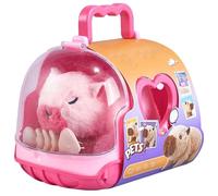 Juguetes de carpincho interactivos con sonido, animales vivos y en movimiento, peluches de carpincho con caja de transporte, mascotas electrónicas recargables para niños, juguete, animal de peluc